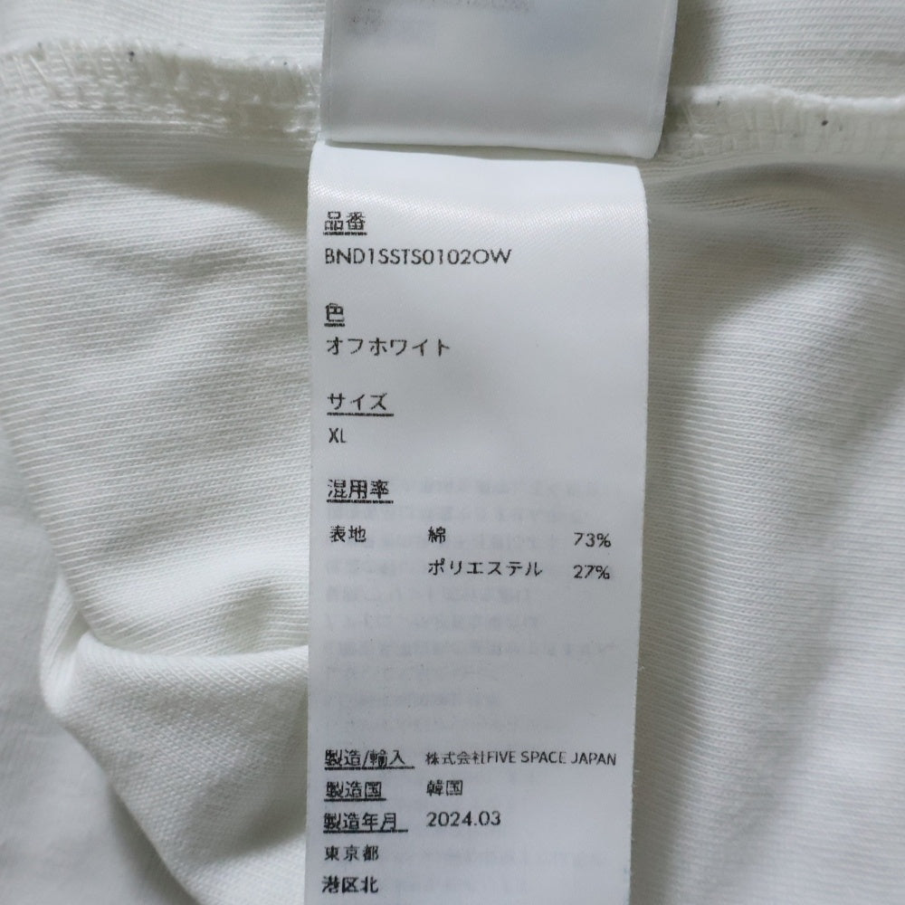 ADER ERROR(アーダーエラー) 24SS ×DISNEY Blue Easter Egg Graphic T-Shirt ディズニー ブルーイースターエッグ グラフィック 半袖Tシャツ ホワイト/マルチ BND1SSTS0102OW