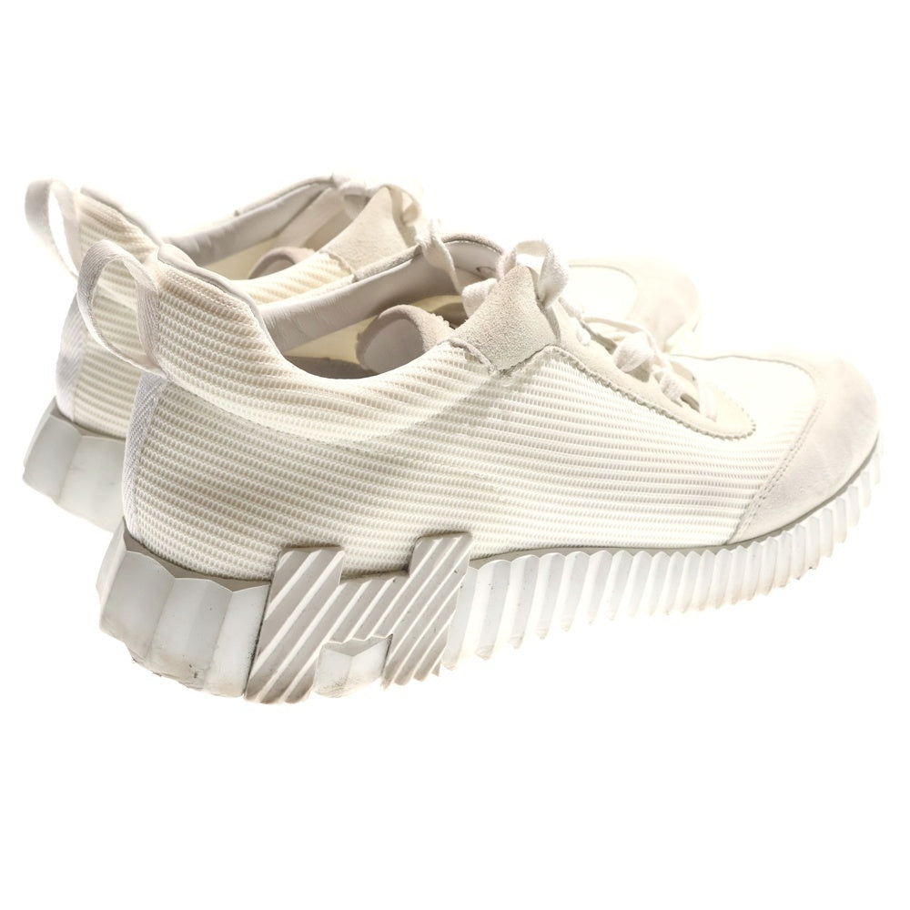 HERMES(エルメス) バウンシング Hロゴ スウェードレザー メッシュ ローカットスニーカー ホワイト