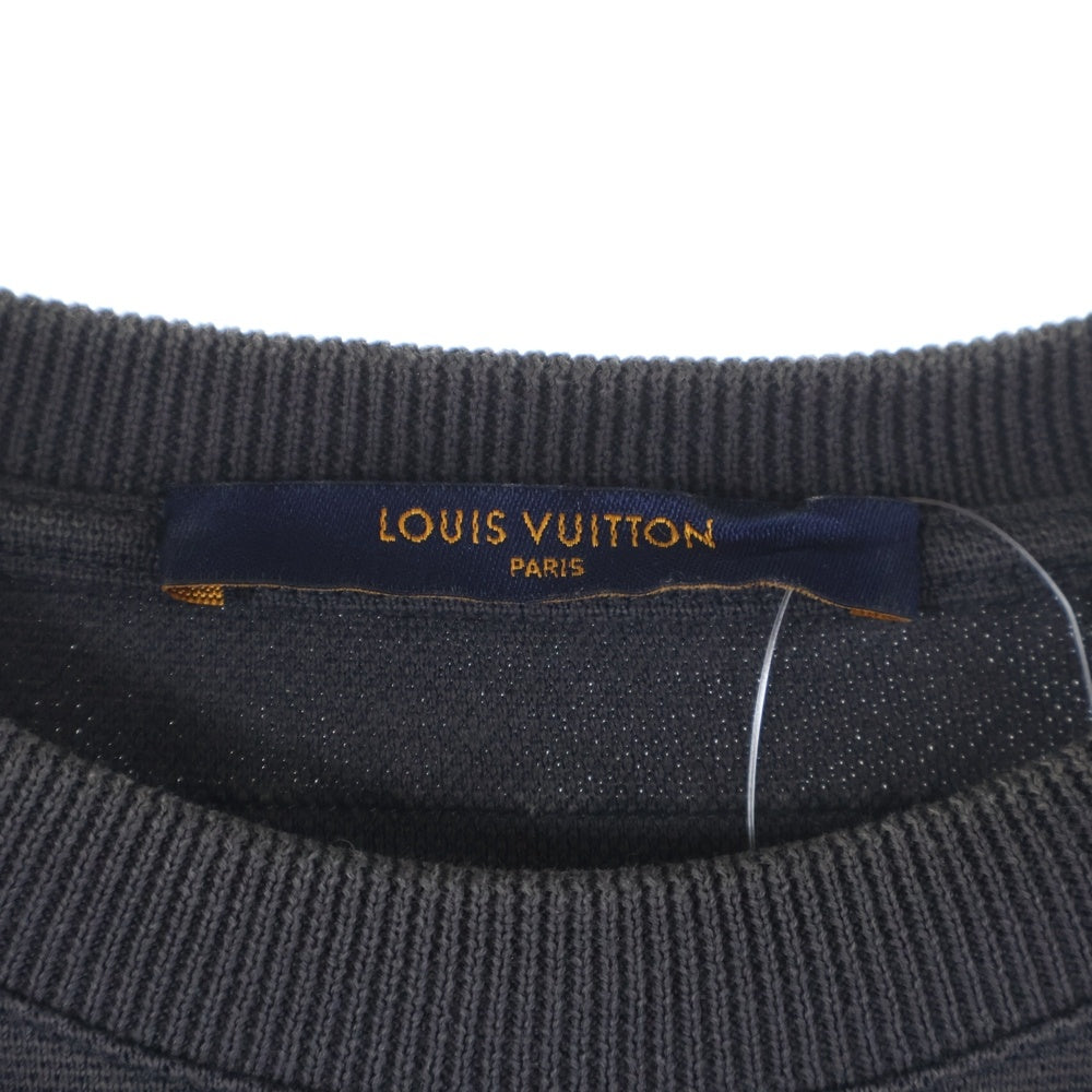 LOUIS VUITTON(ルイヴィトン) 20SS LVヴェジェトゥルレースエンブロイダリー インサイドアウト 半袖Tシャツ カットソー ブラック RM201 TCE HIY88W