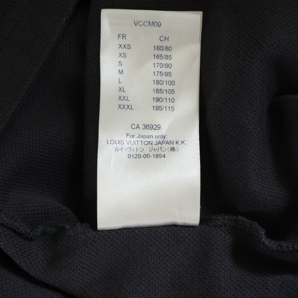 LOUIS VUITTON(ルイヴィトン) 20SS LVヴェジェトゥルレースエンブロイダリー インサイドアウト 半袖Tシャツ カットソー ブラック RM201 TCE HIY88W