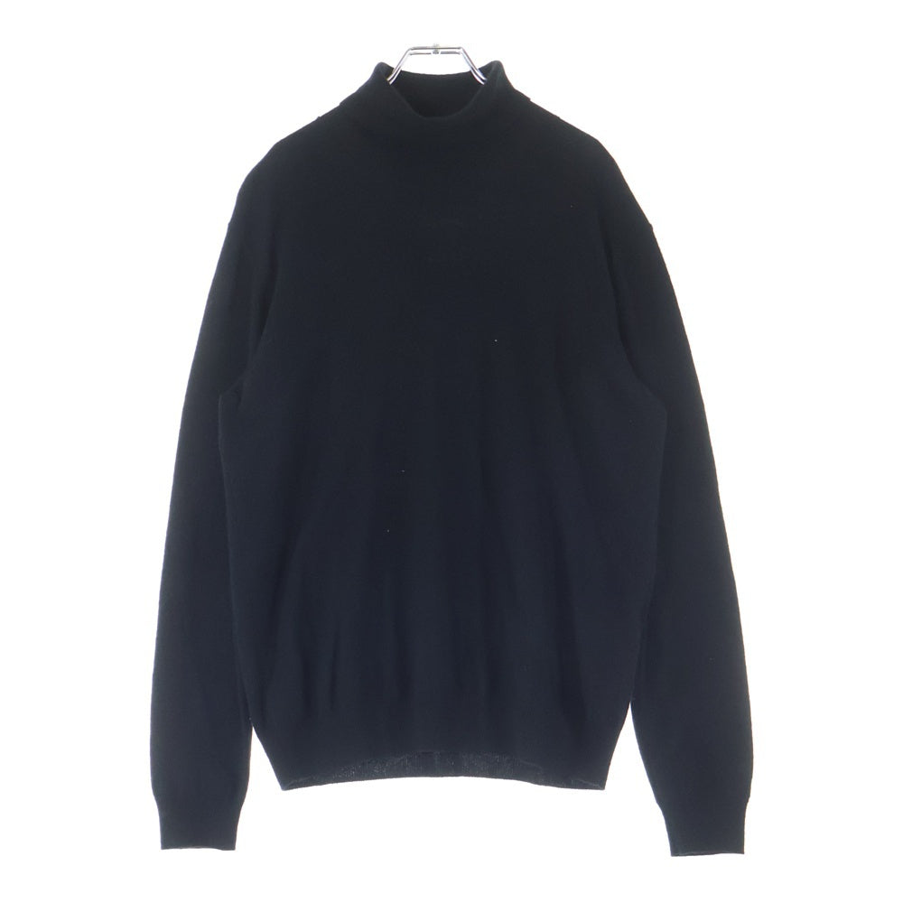 LOUIS VUITTON(ルイヴィトン) 22SS フロントLVロゴ タートルネック カシミヤ ニット セーター ブラック RM221Q JZE HMN41W