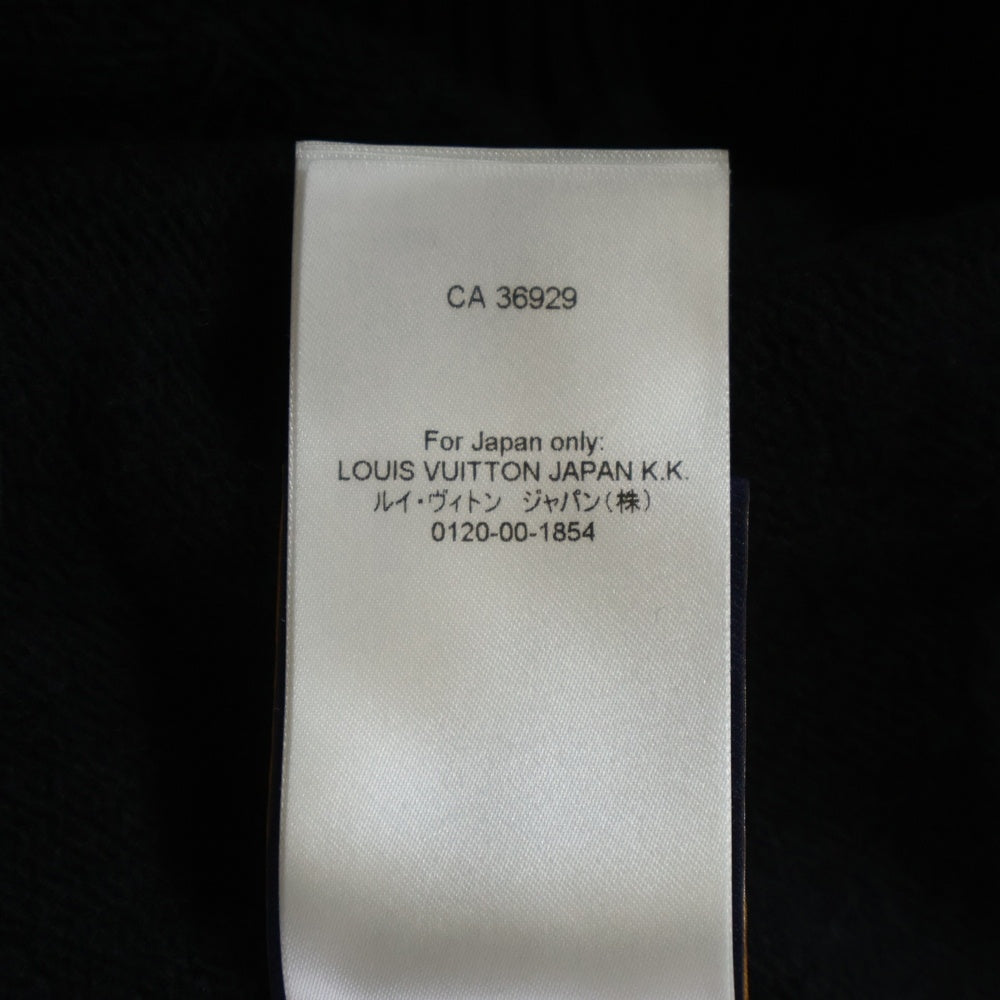 LOUIS VUITTON(ルイヴィトン) 24SS エンブロイダードシグネチャー LVロゴ ウール クルーネック ニットセーター ブラック RM241 H56 HQN86W