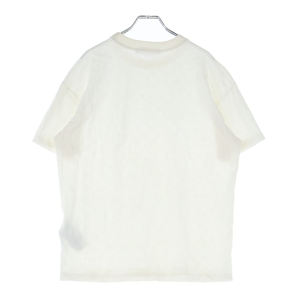LOUIS VUITTON(ルイヴィトン) 24AW モノグラム フィルクーペコットン クルーネック 半袖Tシャツ カットソー ホワイト RM242MM JER HRY03W