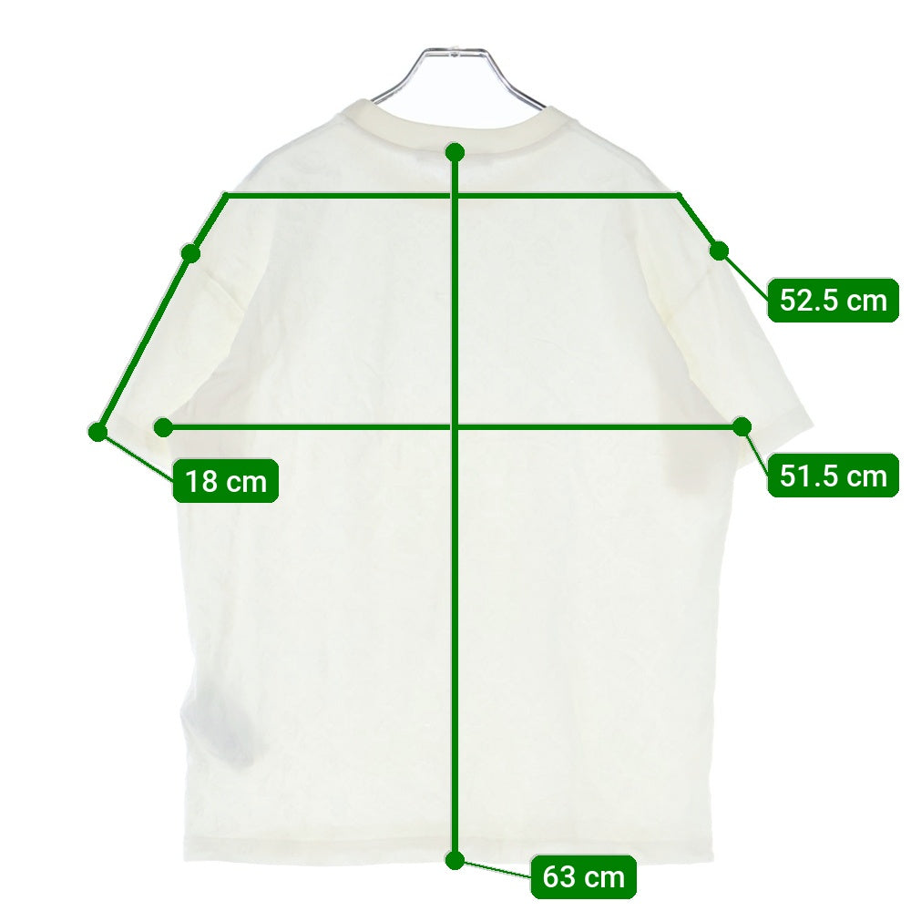 LOUIS VUITTON(ルイヴィトン) 24AW モノグラム フィルクーペコットン クルーネック 半袖Tシャツ カットソー ホワイト RM242MM JER HRY03W