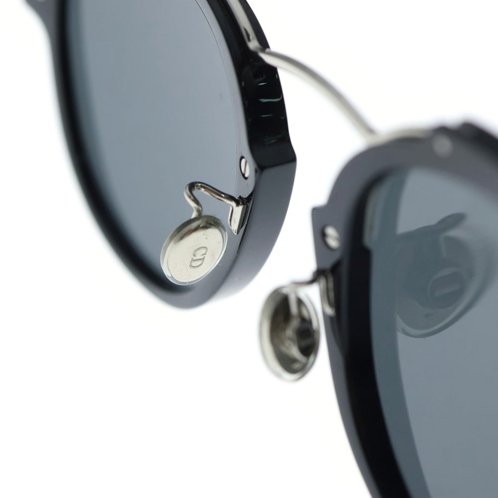 Christian Dior(クリスチャンディオール) ボストン カラーレンズ サングラス アイウェア メガネ 眼鏡 ブラック/シルバー RMGP9