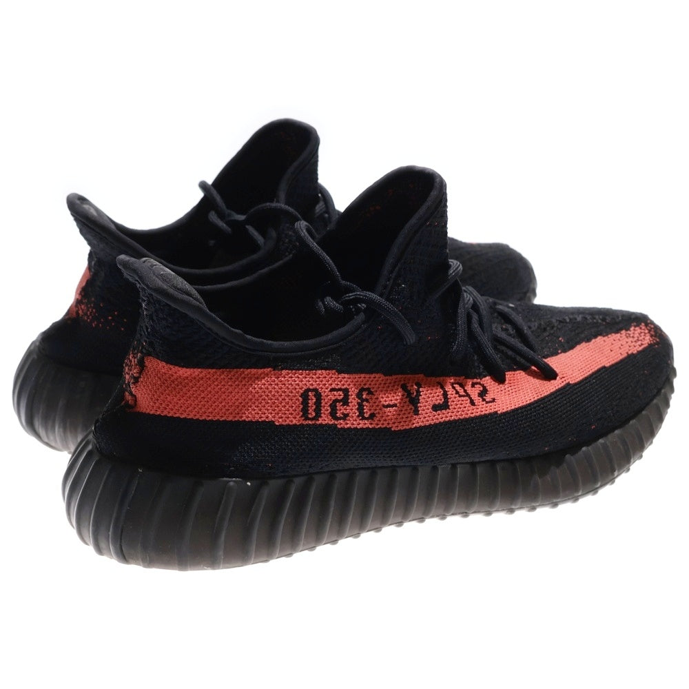 adidas(アディダス) YEEZY BOOST 350 V2 CORE BLACK イージーブースト ローカットスニーカー ブラック/オレンジ US11.5/29.5cm BY9612
