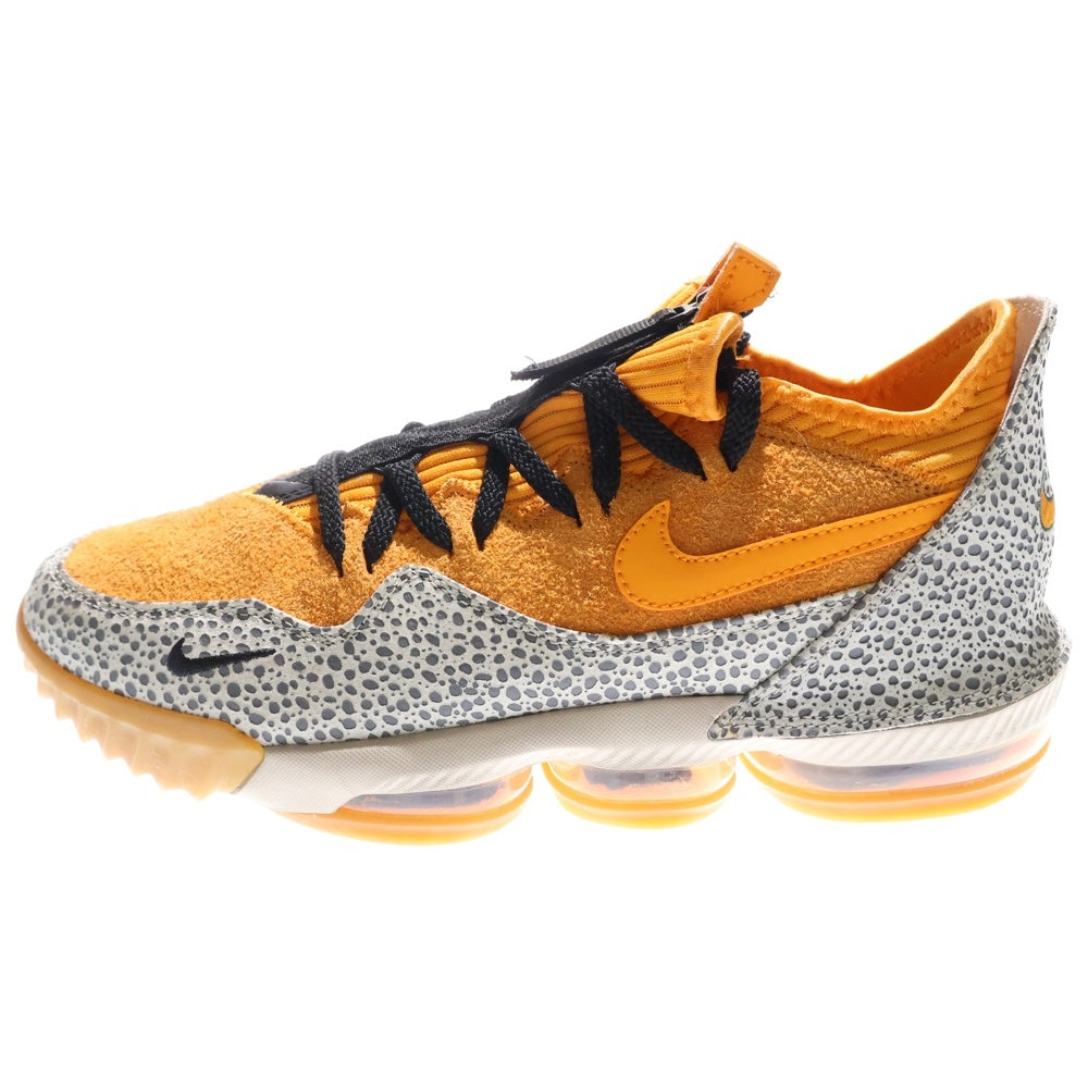 NIKE(ナイキ) ×ATMOS LEBRON 16 LOW SAFARI アトモス レブロン16 サファリ ローカットスニーカー オレンジ US9.5/27.5cm CD9471-800