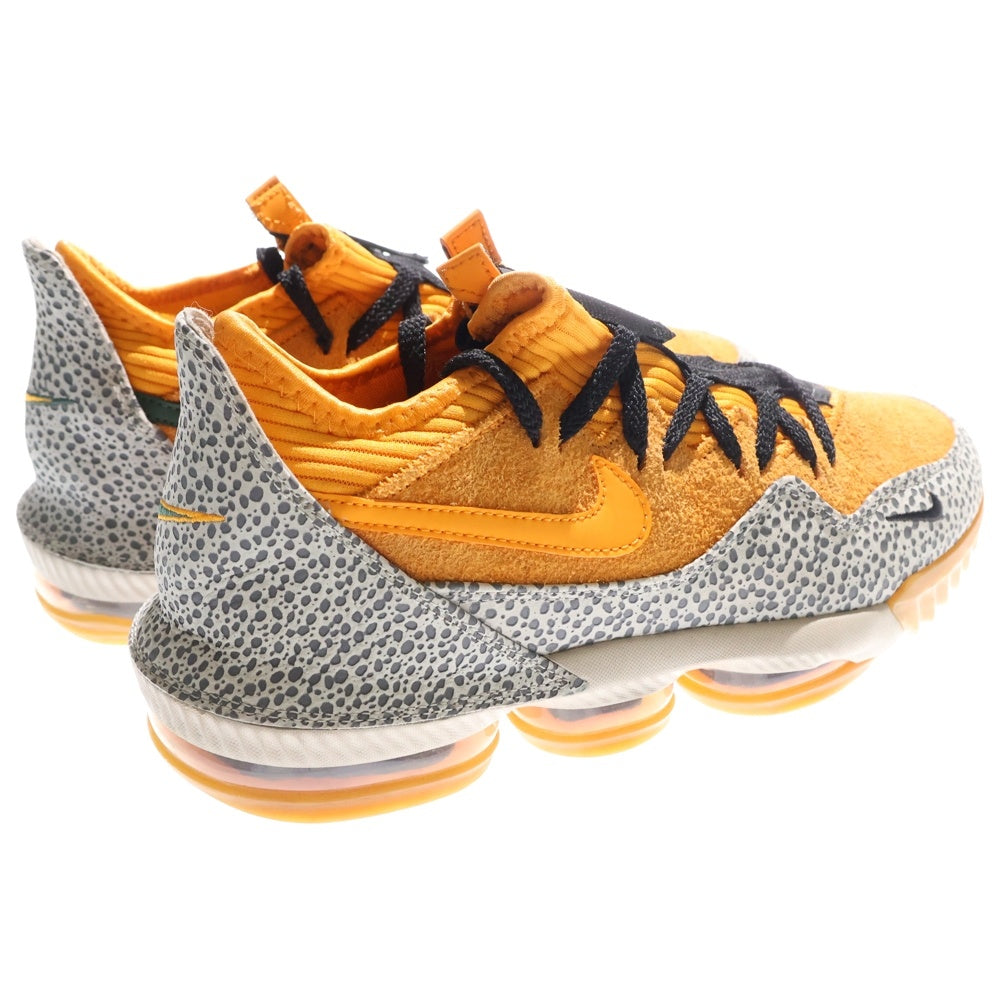 NIKE(ナイキ) ×ATMOS LEBRON 16 LOW SAFARI アトモス レブロン16 サファリ ローカットスニーカー オレンジ US9.5/27.5cm CD9471-800