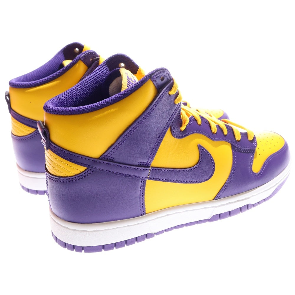 NIKE(ナイキ) DUNK HIGH RETRO LAKERS ダンク レトロ レイカーズ ハイカットスニーカー パープル/イエロー US9.5/27.5cm DD1399-500