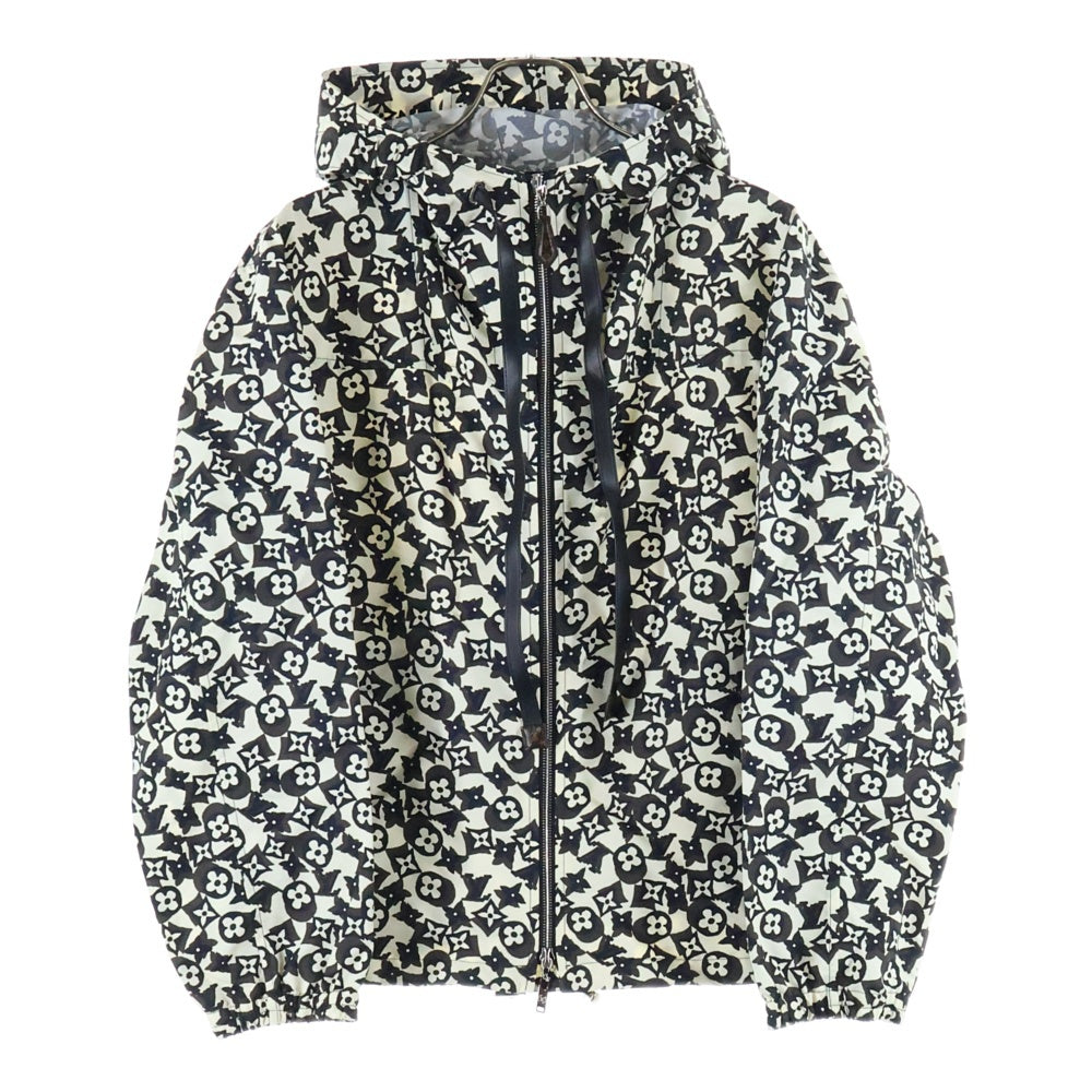 LOUIS VUITTON モノグラム フード付きナイロンジップアップジャケット LOUIS VUITTON モノグラム フード付きナイロンジップアップジャケット