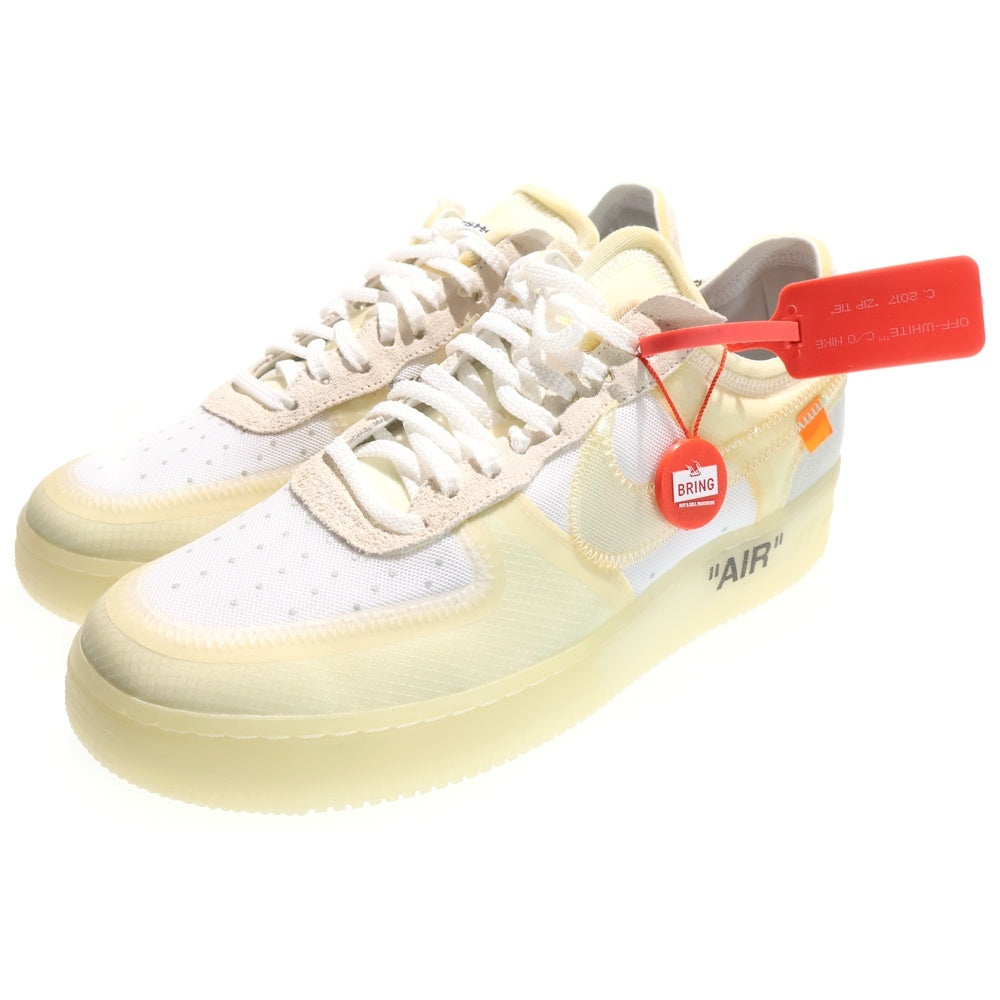 NIKE(ナイキ) ×OFF-WHITE THE 10 AIR FORCE 1 LOW オフホワイト ザテン エアフォース1 ローカット スニーカー ホワイト US10/28cm AO4606-100