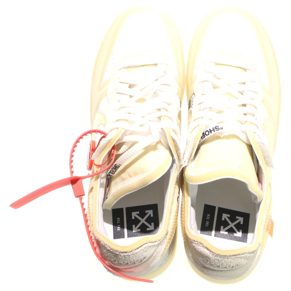 NIKE(ナイキ) ×OFF-WHITE THE 10 AIR FORCE 1 LOW オフホワイト ザテン エアフォース1 ローカット スニーカー ホワイト US10/28cm AO4606-100