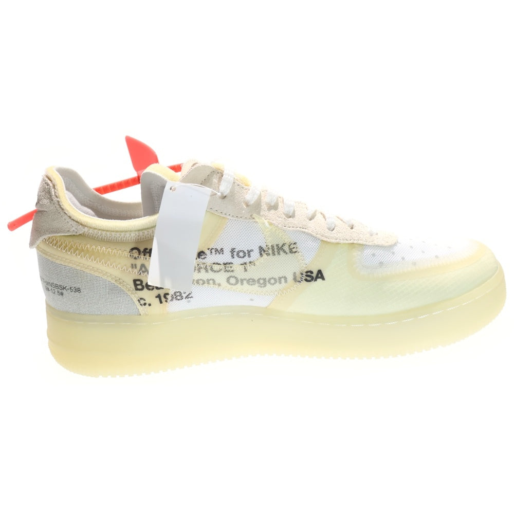 NIKE(ナイキ) ×OFF-WHITE THE 10 AIR FORCE 1 LOW オフホワイト ザテン エアフォース1 ローカット スニーカー ホワイト US10/28cm AO4606-100