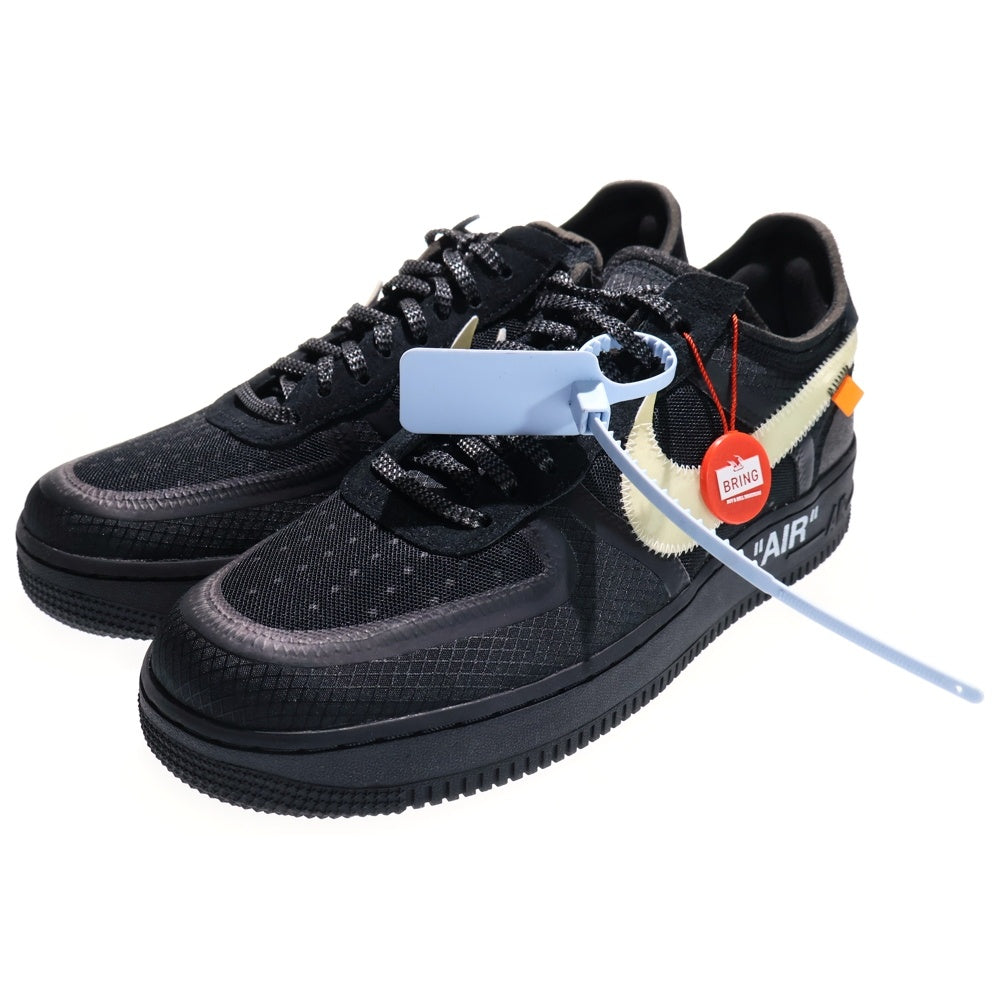 NIKE(ナイキ) ×OFF-WHITE THE 10 AIR FORCE 1 LOW オフホワイト ザテン エアフォース1 ローカットスニーカー ブラック US10/28cm AO4606-001