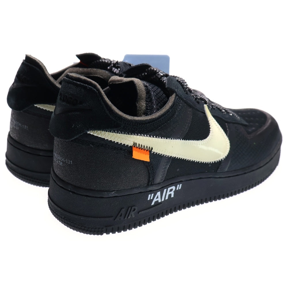 NIKE(ナイキ) ×OFF-WHITE THE 10 AIR FORCE 1 LOW オフホワイト ザテン エアフォース1 ローカットスニーカー ブラック US10/28cm AO4606-001