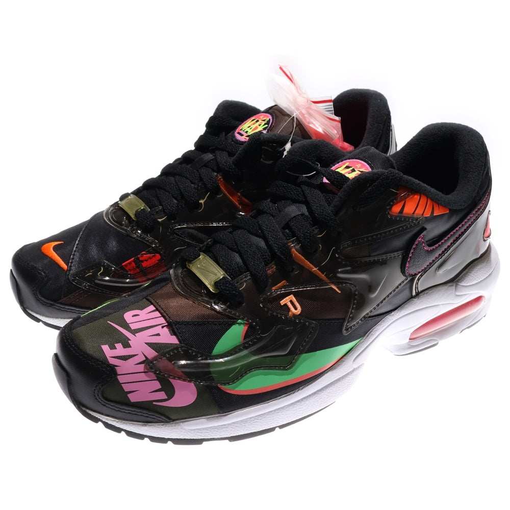 NIKE(ナイキ) ×atmos AIR MAX 2 LIGHT QS アトモス エアマックス2 ライト QS ローカットスニーカー ブラック US10/28cm CI5590-001