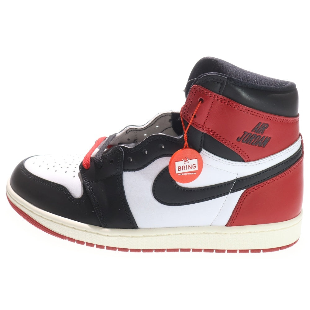 NIKE(ナイキ) AIR JORDAN 1 RETRO HIGH OG BLACK TOE REIMAGINED エアジョーダン1 レトロ OG ブラックトゥリイマジンド ハイカットスニーカー US10/28cm DZ5485-106