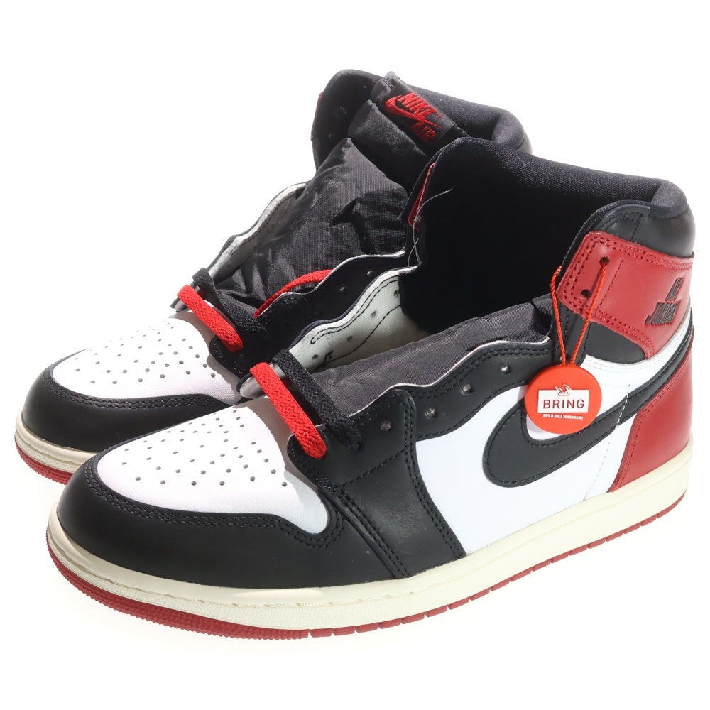 NIKE(ナイキ) AIR JORDAN 1 RETRO HIGH OG BLACK TOE REIMAGINED エアジョーダン1 レトロ OG ブラックトゥリイマジンド ハイカットスニーカー US10/28cm DZ5485-106