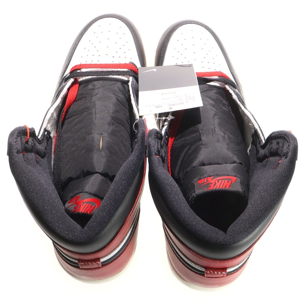 NIKE(ナイキ) AIR JORDAN 1 RETRO HIGH OG BLACK TOE REIMAGINED エアジョーダン1 レトロ OG ブラックトゥリイマジンド ハイカットスニーカー US10/28cm DZ5485-106