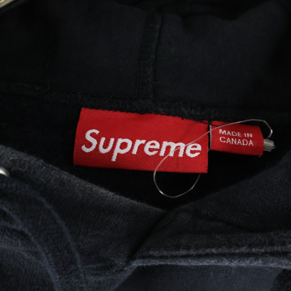 SUPREME(シュプリーム) 11SS×KAWS Chalk Logo Hooded Sweatshirt カウズ チョークボックスロゴ スウェットプルオーバーパーカー ブラック