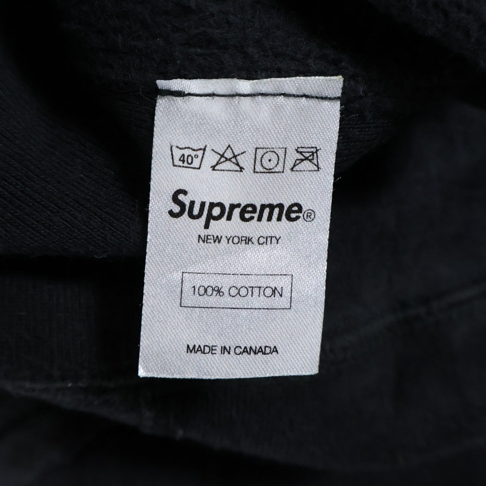 SUPREME(シュプリーム) 11SS×KAWS Chalk Logo Hooded Sweatshirt カウズ チョークボックスロゴ スウェットプルオーバーパーカー ブラック