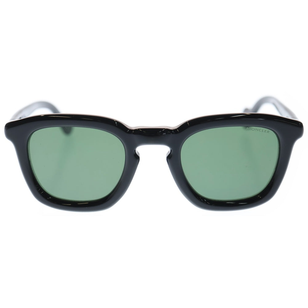 MONCLER(モンクレール) サイドロゴ ウェリントン アセテート サングラス メガネ アイウェア ブラック ML0006
