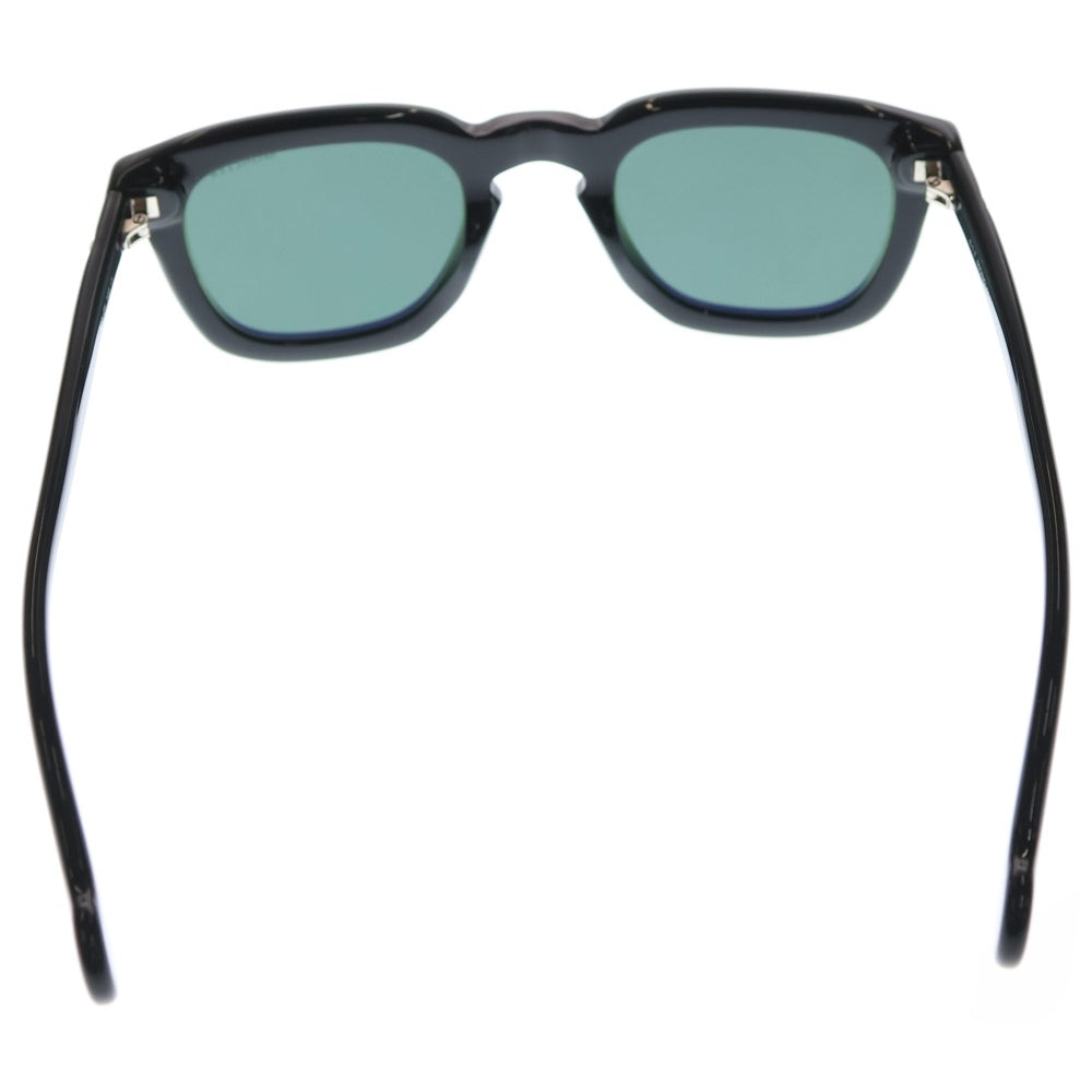 MONCLER(モンクレール) サイドロゴ ウェリントン アセテート サングラス メガネ アイウェア ブラック ML0006