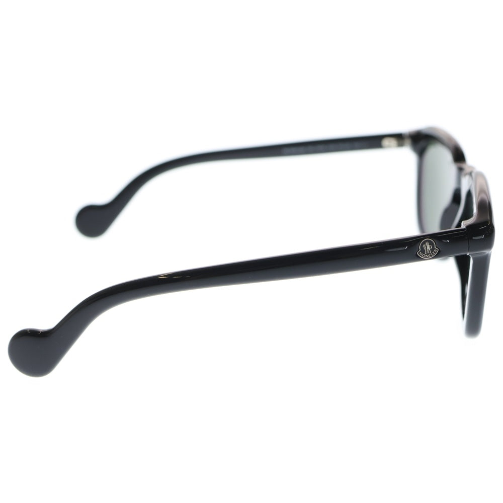 MONCLER(モンクレール) サイドロゴ ウェリントン アセテート サングラス メガネ アイウェア ブラック ML0006