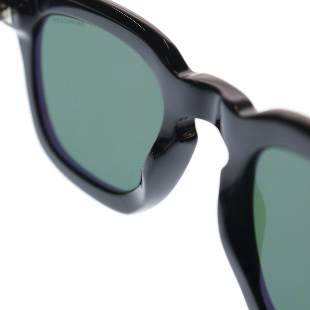 MONCLER(モンクレール) サイドロゴ ウェリントン アセテート サングラス メガネ アイウェア ブラック ML0006