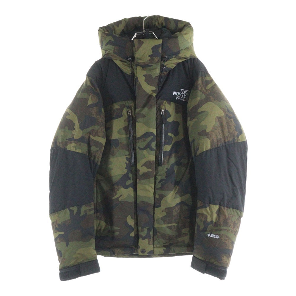 THE NORTH FACE(ザノースフェイス) NOVELTY BALTRO LIGHT JACKET ノベルティ バルトロ ライト カモ柄 ジップアップ ナイロン ダウン ジャケット カーキ ND92241
