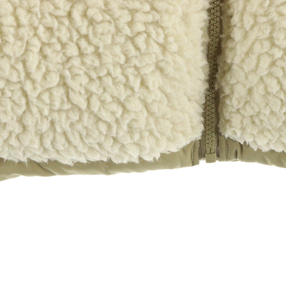 THE NORTH FACE(ザノースフェイス) 21AW SHERPA NUPTSE JACKET シェルパ ヌプシ フリース 切り替え ダウンジャケット ホワイト/ベージュ NF0A5A84