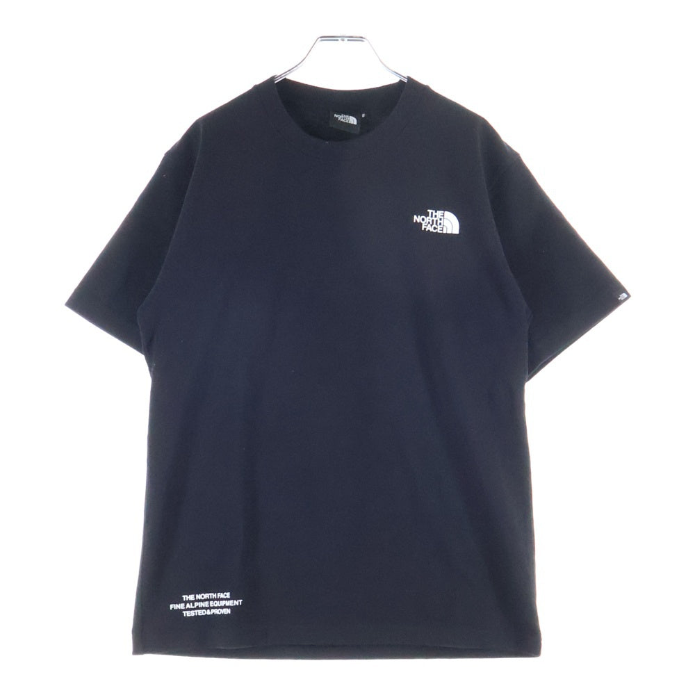 THE NORTH FACE(ザノースフェイス) 20SS TESTED PROVEN TEE フロントロゴ クルーネック半袖Tシャツ アットソー ブラック NT82030