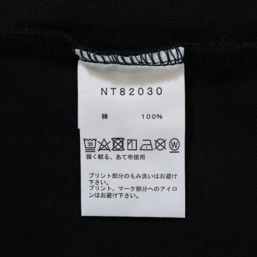 THE NORTH FACE(ザノースフェイス) 20SS TESTED PROVEN TEE フロントロゴ クルーネック半袖Tシャツ アットソー ブラック NT82030