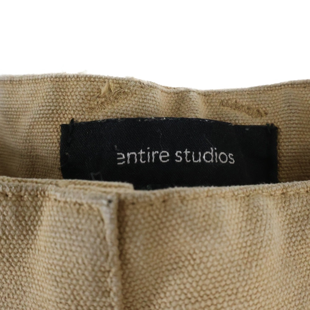 entire studios(エンタイア スタジオ) デニム カーゴ ロングパンツ ブラウン ES2220 PO049