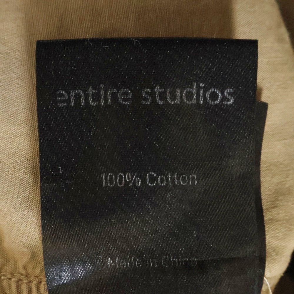 entire studios(エンタイア スタジオ) デニム カーゴ ロングパンツ ブラウン ES2220 PO049
