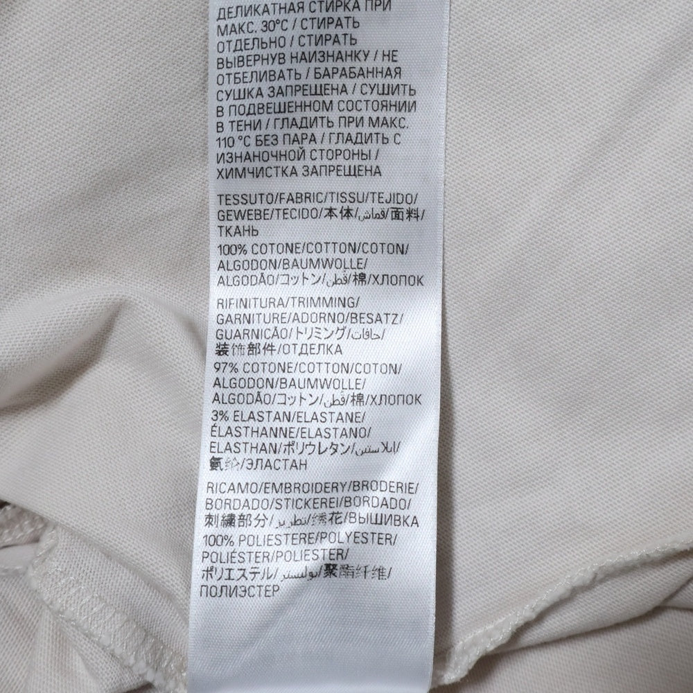 BALENCIAGA(バレンシアガ) 24SS UNITY SPORTS ICON CROPPED ロゴ刺繍 デストロイ加工 クルーネック 半袖Tシャツ カットソー ベージュ 783399 TLVF9