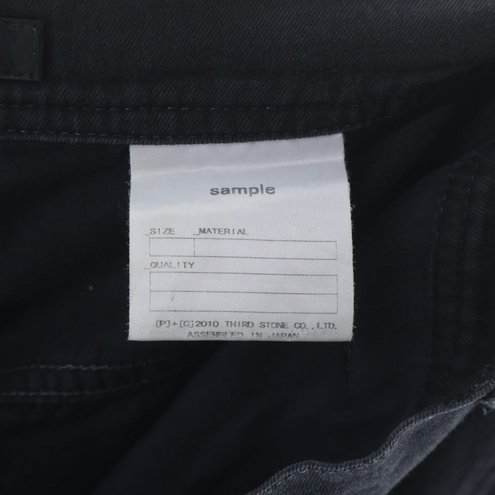 JULIUS(ユリウス) 【SAMPLE】 変形ジップ デザイン サルエルチノパンツ ブラック
