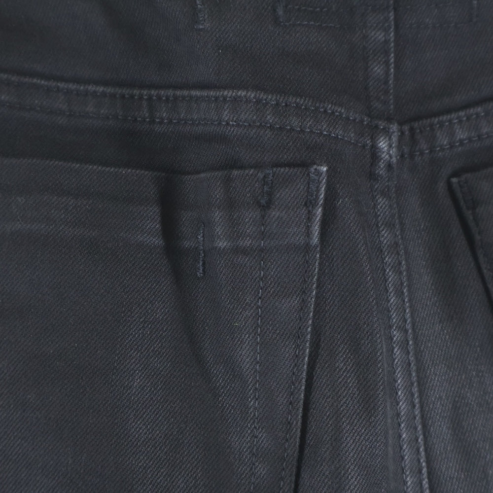 JULIUS(ユリウス) 18SS 11.5oz Stretch Denim 裾ジップ ストレッチデニムパンツ ブラック 617PAM24-BK
