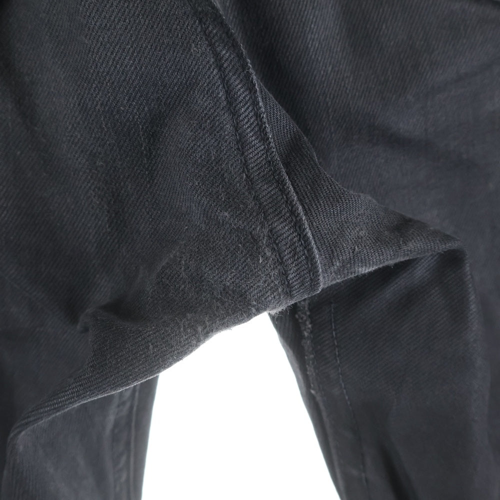 JULIUS(ユリウス) 18SS 11.5oz Stretch Denim 裾ジップ ストレッチデニムパンツ ブラック 617PAM24-BK