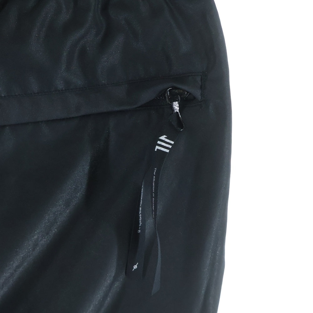 NILoS(ニルズ) 19AW タックド ナイロントラックパンツ チャコールグレー 680PAM9