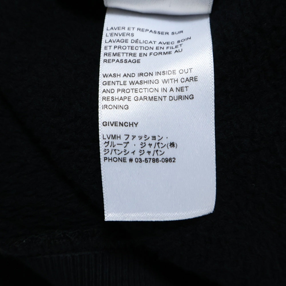 GIVENCHY(ジバンシィ) リバースロゴプリントクルーネック スウェットトレーナー ブラック BMJ0CB3Y6A