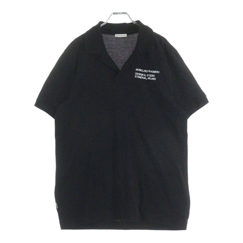 MONCLER(モンクレール) 20SS ロゴ刺繍 半袖ポロシャツ ブラック