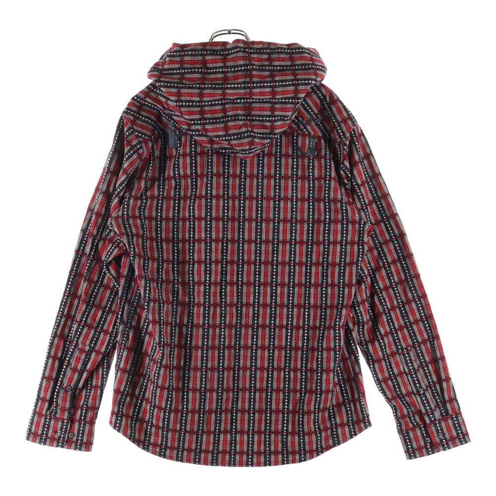 OFF-WHITE(オフホワイト) 20AW Plaid Hooded Jacket プレイド チェック フーデット ジャケット レッド OMGA125F20FAB001