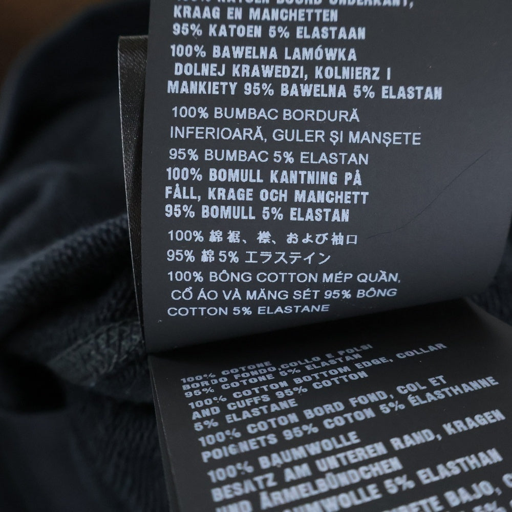 PRADA(プラダ) 23AW トライアングルロゴプレート クルーネック スウェットトレーナーブラック UJL26A