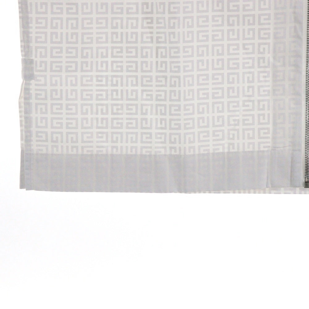 GIVENCHY(ジバンシィ) ジップアップ 総柄 半袖シャツ ホワイト BM60PK109F