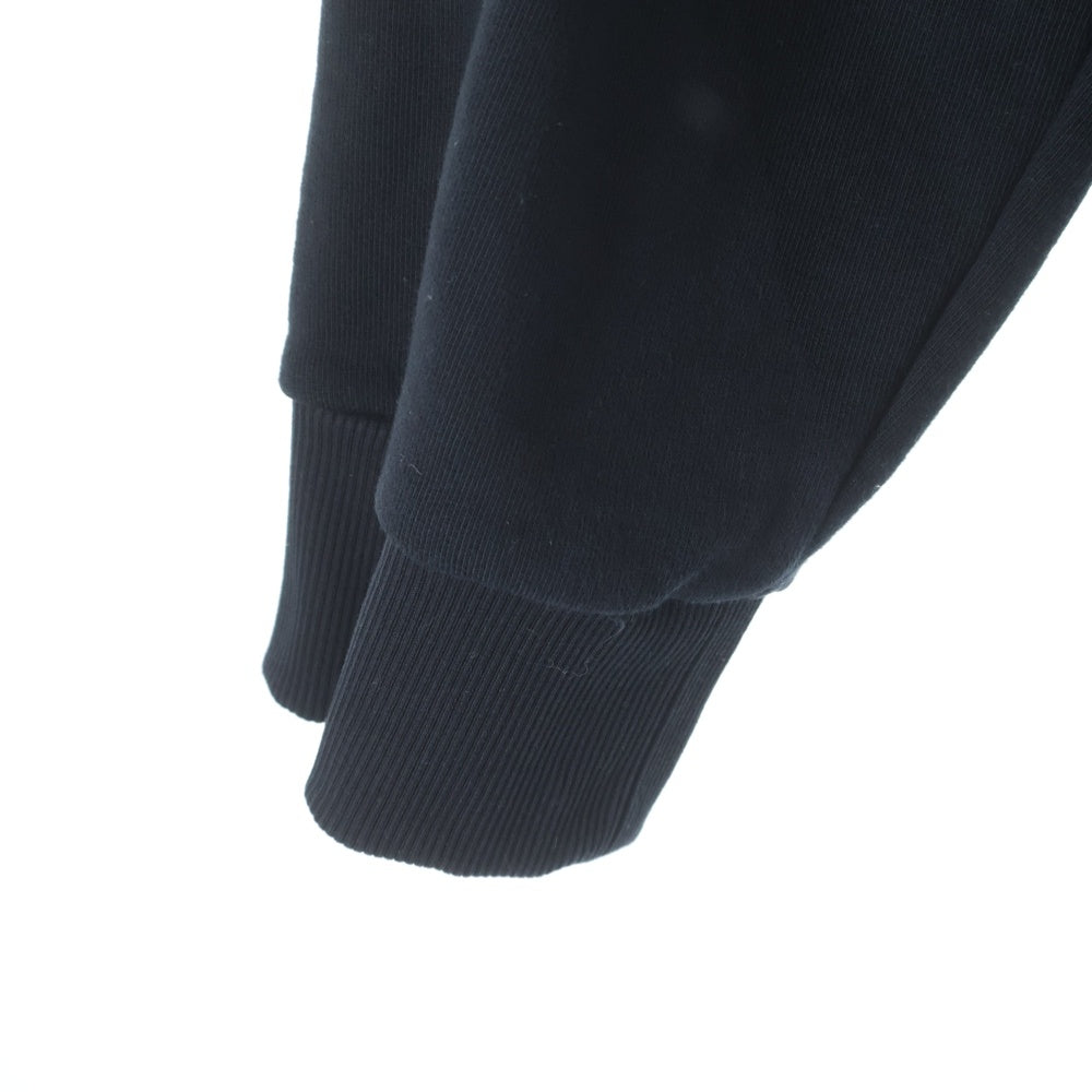 PRADA(プラダ) 22AW ストライクトライアングルロゴ ジップアップ スウェット パーカー ブラック UJL40A