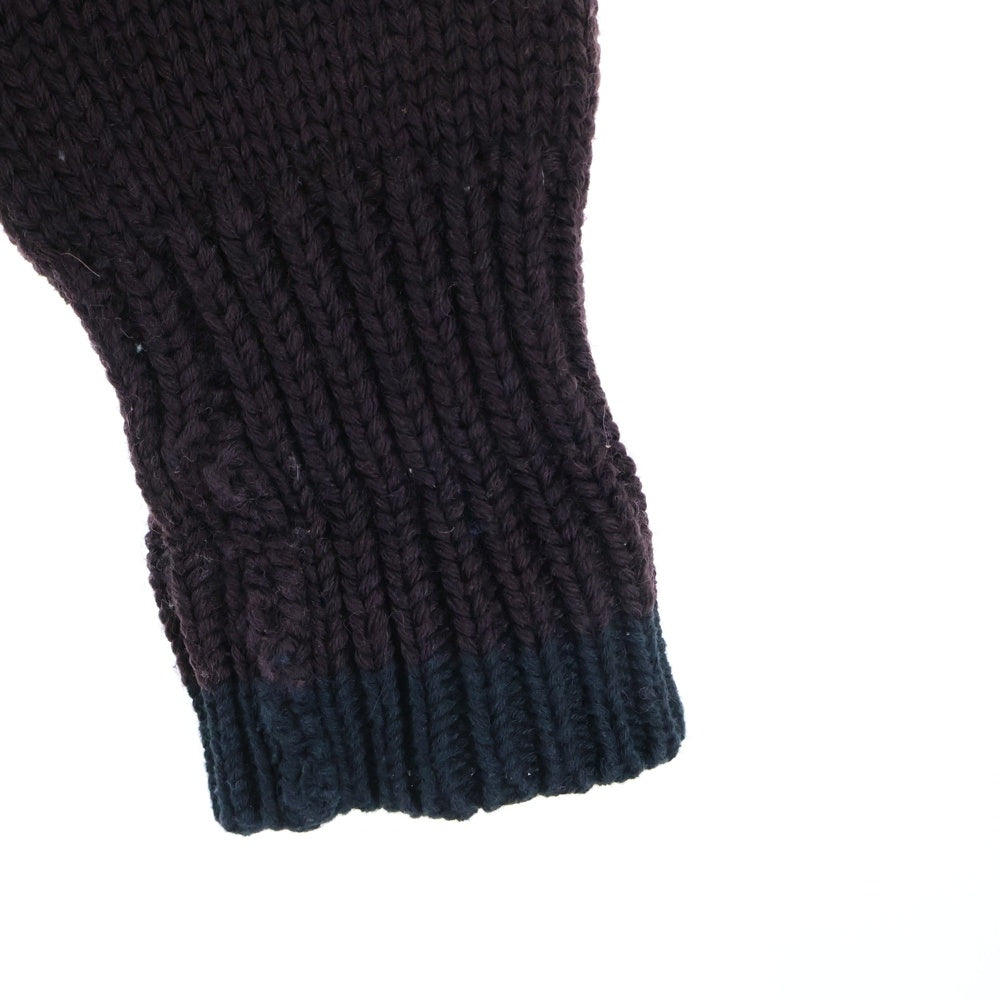 RRL(ダブルアールエル) Black Cat Cardigan ブラックキャット ヘビーウェイトコットン ウール ショールカラー カーディガン ブラウン