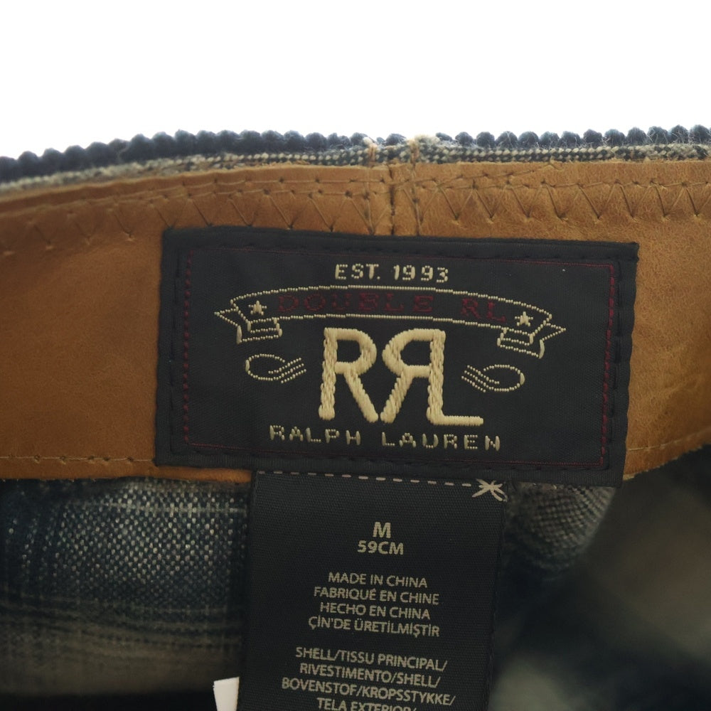 RRL(ダブルアールエル) Corduroy Casquette コーデュロイ キャスケット 帽子 ネイビー レディース
