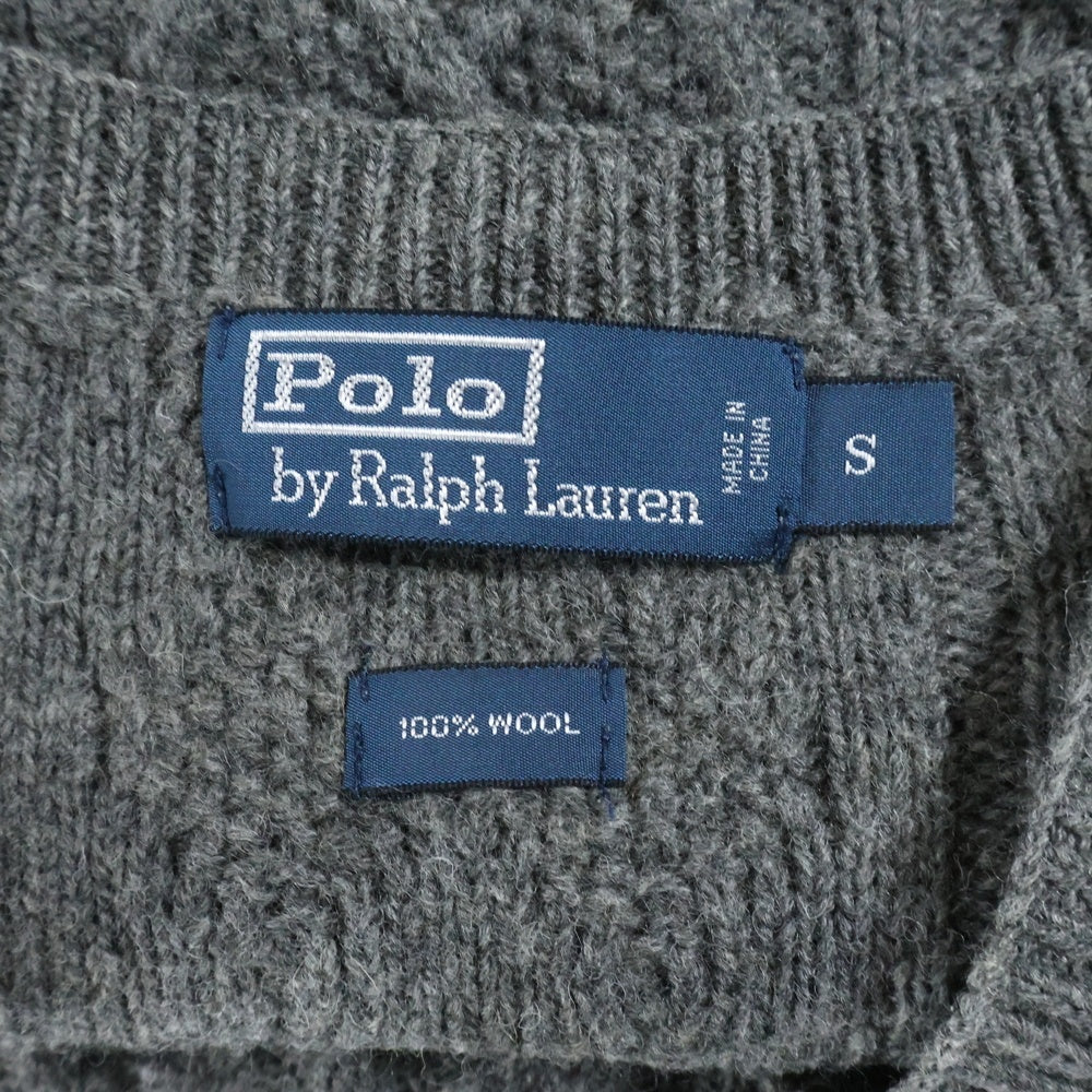 POLO RALPH LAUREN(ポロラルフローレン) Vネック ウール ケーブルニット ベスト