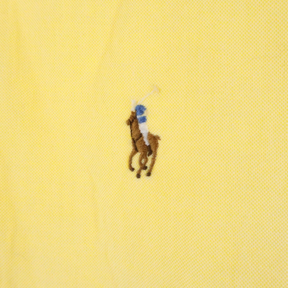 POLO RALPH LAUREN(ポロラルフローレン) ポニー刺繍 ボタンダウン コットン 長袖シャツ イエロー